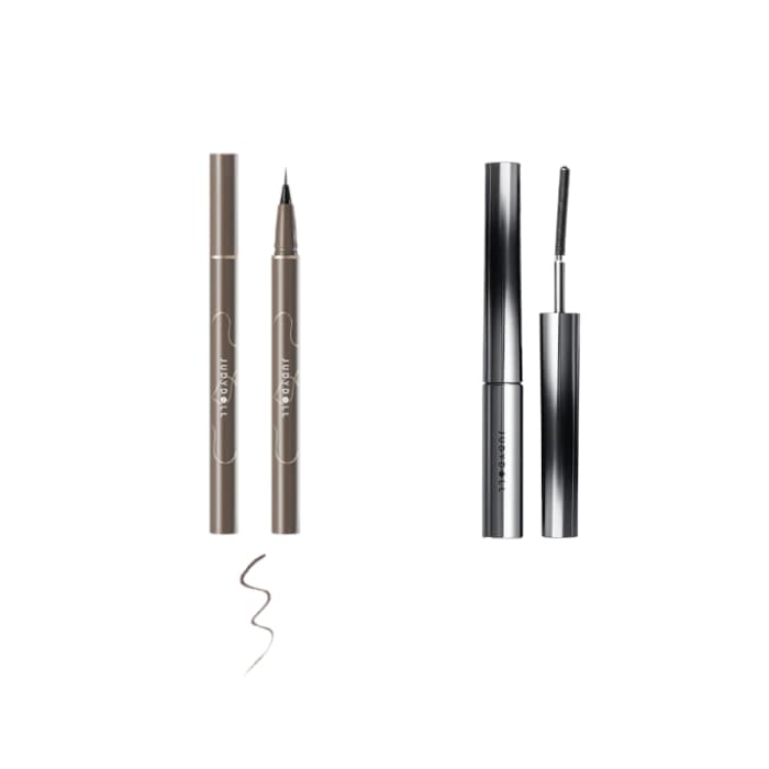 zestaw do oczu: Slim Liquid Eyeliner #01 Black + 3D Curling Iron Mascara #01 Black