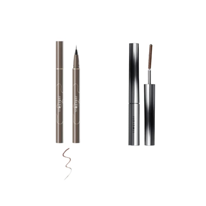 zestaw do oczu: Slim Liquid Eyeliner #02 Deep Brown + 3D Curling Iron Mascara #02 Brown