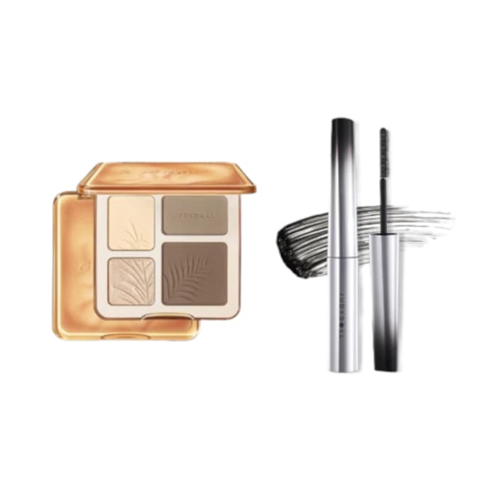 zestaw: paleta 2 IN 1 #02 Wood + Dual-Wing Serum Mascara #01 Black