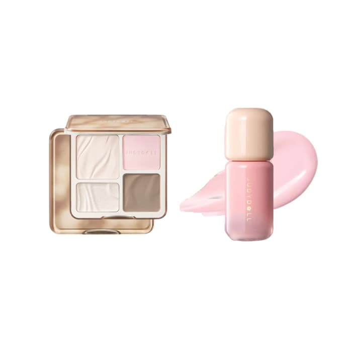 zestaw: paleta 2 IN 1 #04 Blush Shadow + Liquid Blush Serum #02 Pink Milk
