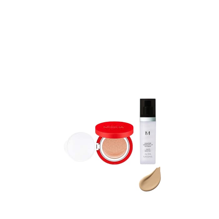 Signature Wrinkle Fill Up BB Cream (SPF37 PA++) - No.23/ X MISSHA - Velvet Finish Cushion SPF50+ PA+++ - - 23