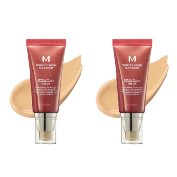 M Perfect Cover BB Cream SPF42 PA+++ - - #25 Warm Beige (2ea) Set