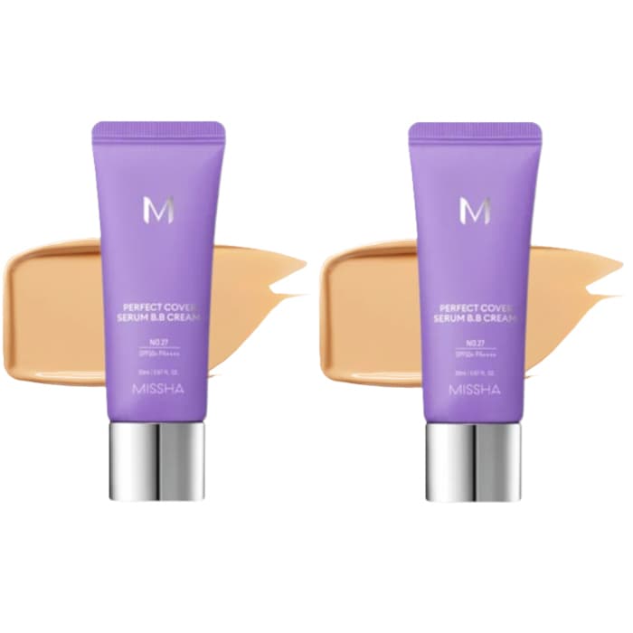 Perfect Cover Serum BB Cream SPF50+ PA++++ - - #27 Honey Beige (2ea) Set