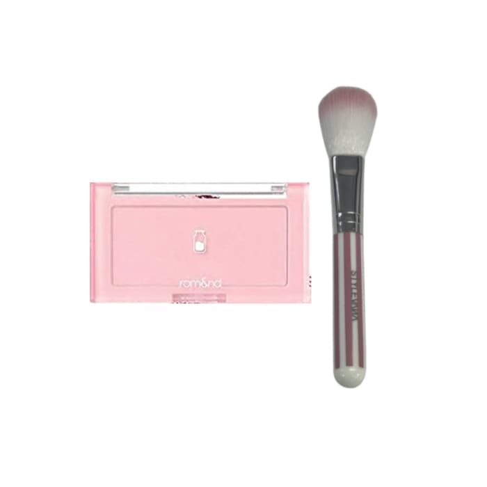 Romand - Better Than Cheek Milk Series (2022 New Version) - - W02 Strawberry Milk (.) + MissLady - Cheek Brush - Pink.