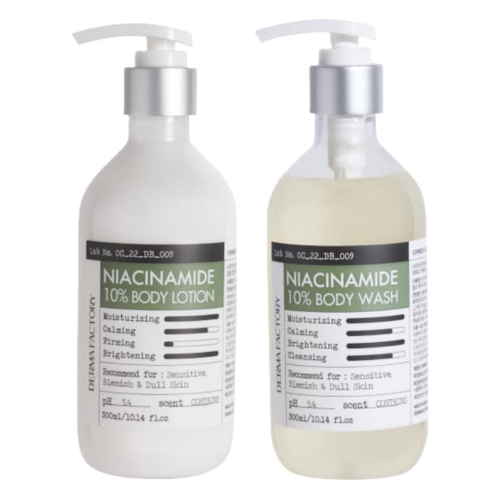 Niacinamide 10% Body Lotion - (1ea) & Body Wash - (1ea) Set