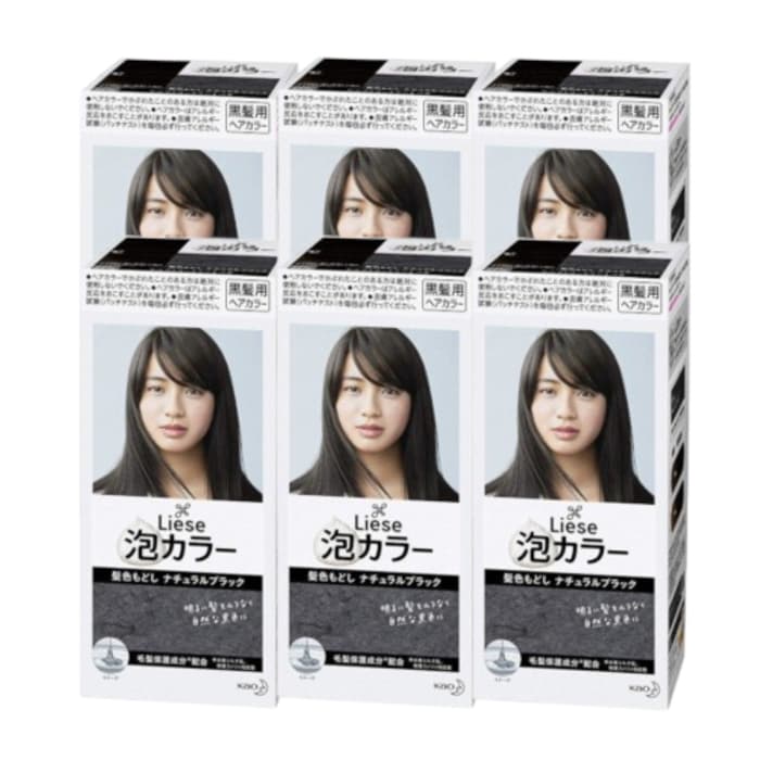 Liese Creamy Bubble Color (Japan Version) - 1 pudełko - Natural Black (.) Set