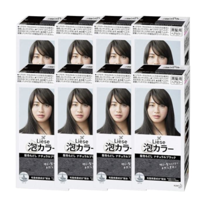 Liese Creamy Bubble Color (Japan Version) - 1 pudełko - Natural Black (.) Set