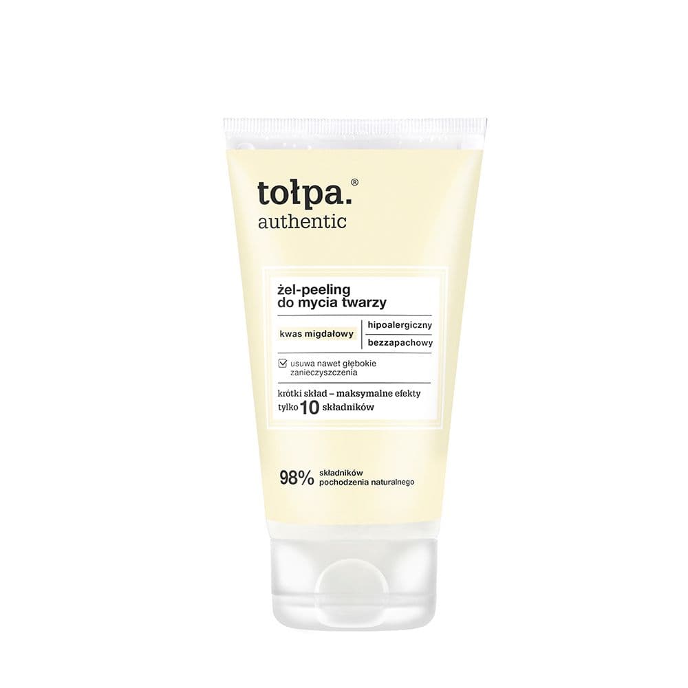 authentic żel-peeling do mycia twarzy