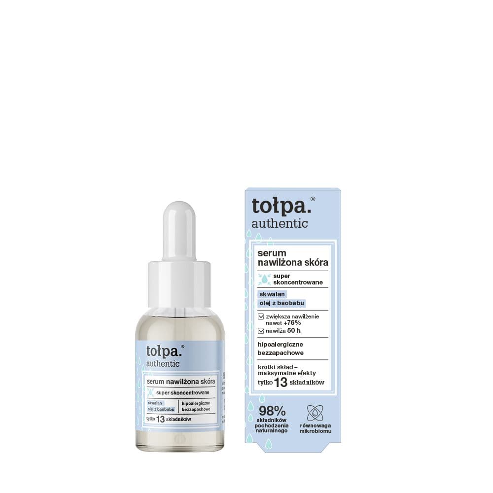 authentic serum nawilżona skóra