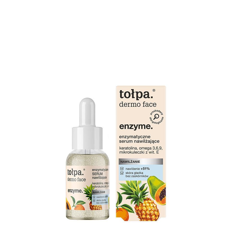 enzyme. enzymatyczne serum nawilżające