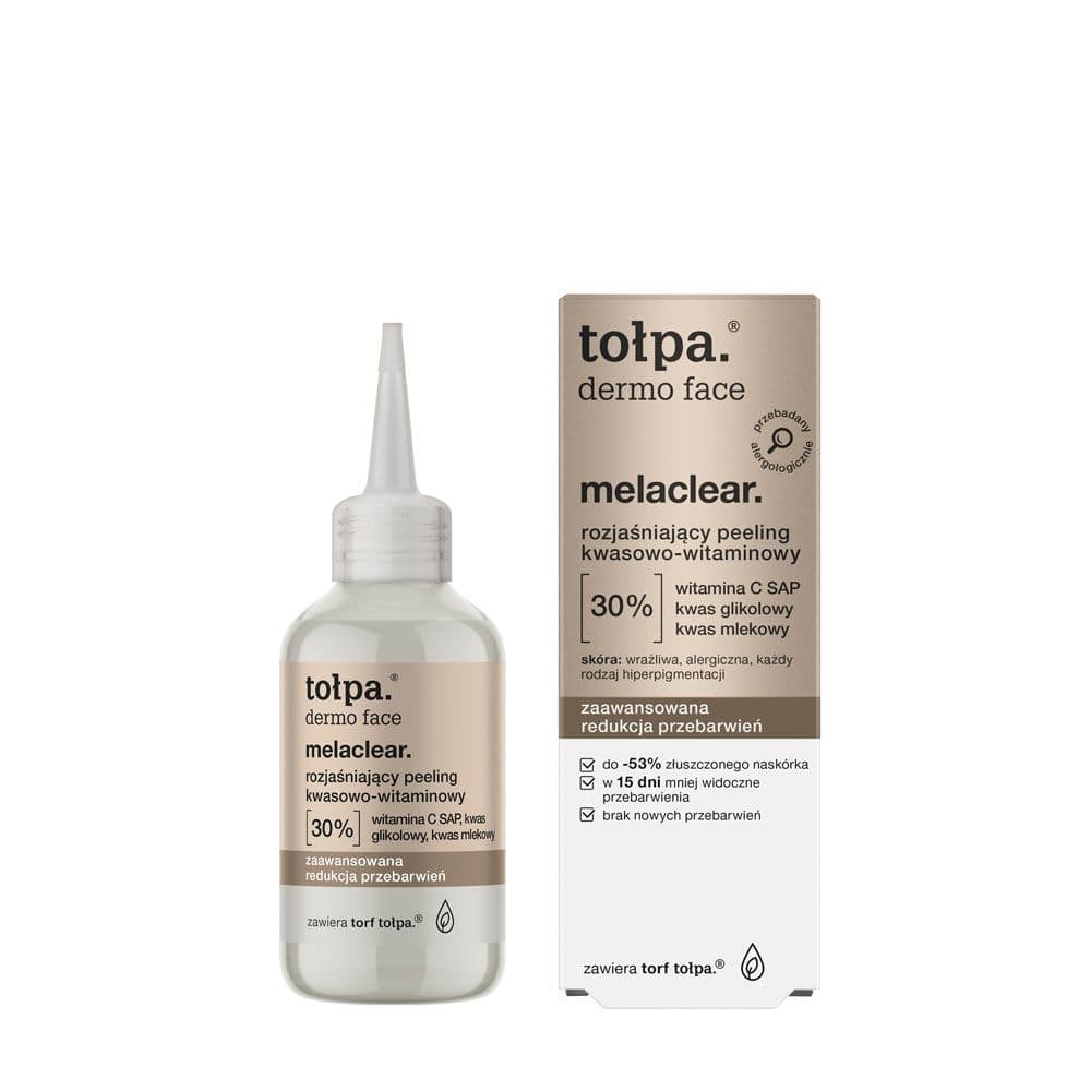 melaclear. rozjaśniający peeling kwasowo-witaminowy