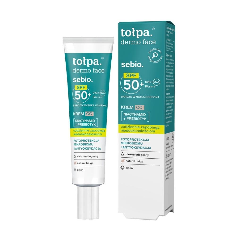sebio. krem CC SPF 50, na dzień,​