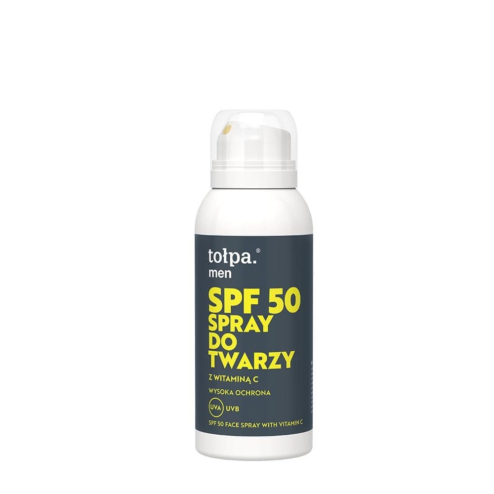 men SPF 50 spray do twarzy z witaminą C