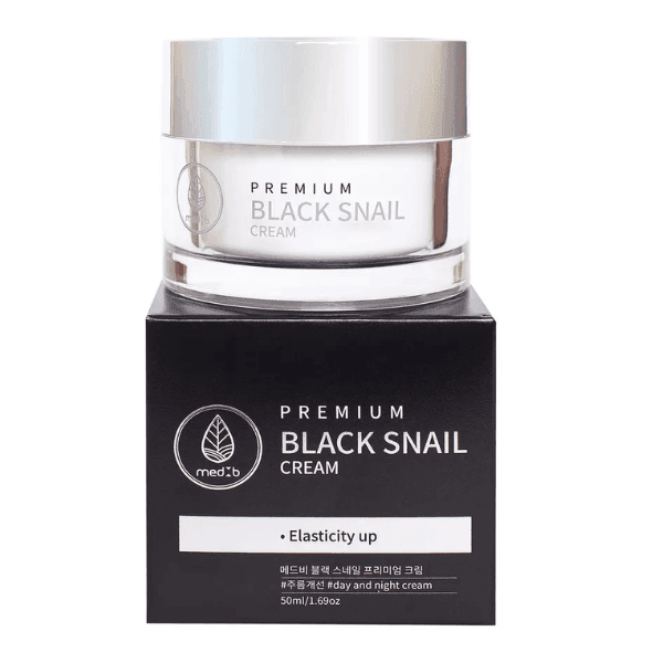 Odżywczy krem przeciwstarzeniowy ze śluzem ślimaka Med B Premium Black Snail Cream