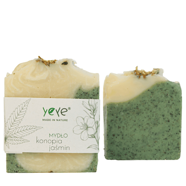 Mydło 100% naturalne ręcznie robione konopia i jaśmin YEYE Made in Nature