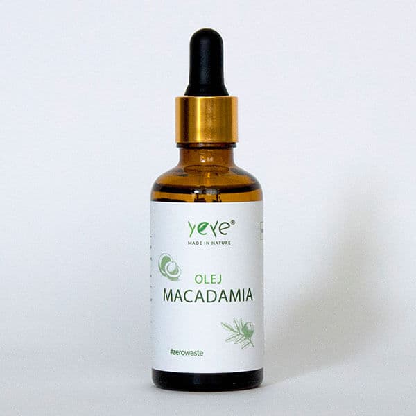 Olej Macadamia zimnotłoczony nierafinowany YEYE Made in Nature