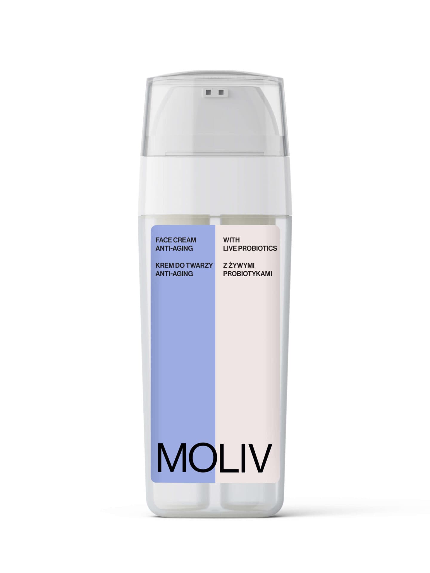 Krem anti-aging do twarzy z żywymi probiotykami MOLIV