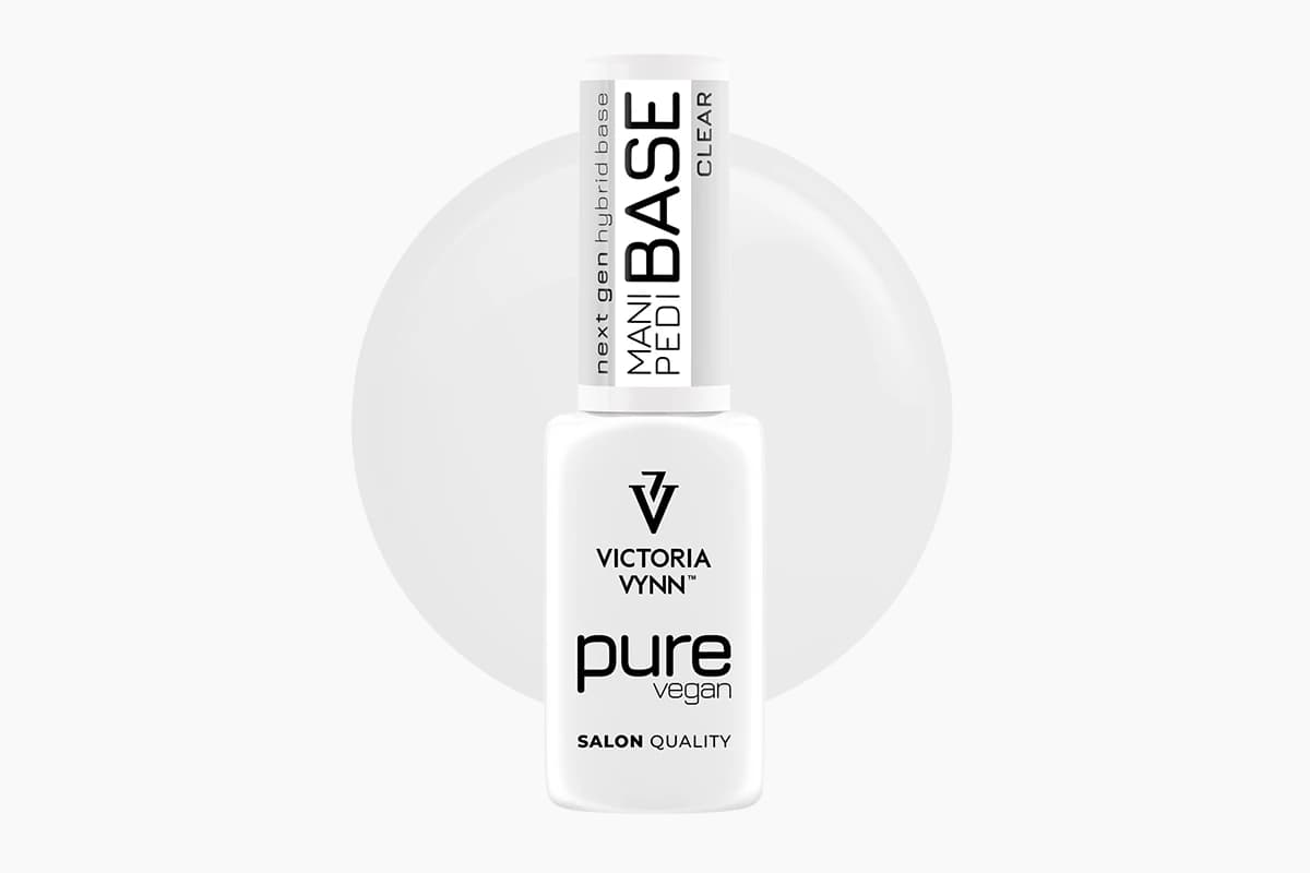 Pure Vegan Mani Pedi Base Clear baza hybrydowa