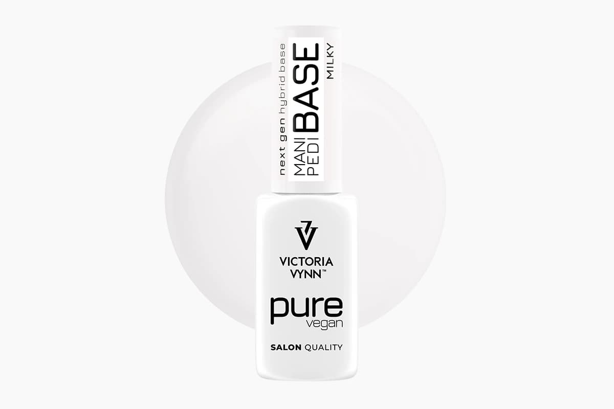 Pure Vegan Mani Pedi Base Milky baza hybrydowa