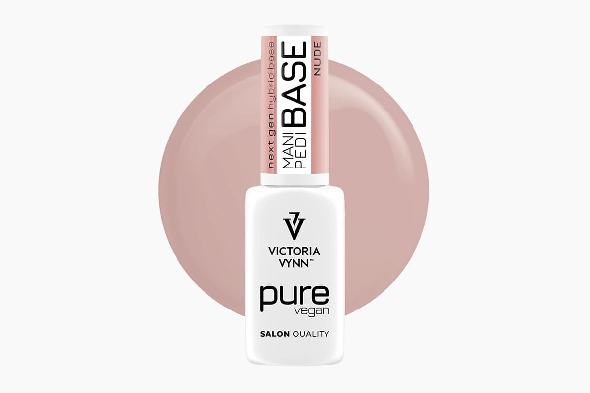 Pure Vegan Mani Pedi Base Nude baza hybrydowa