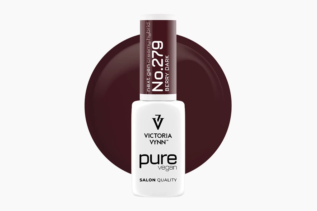 Pure Vegan Creamy Hybrid 279 Berry Dark lakier hybrydowy