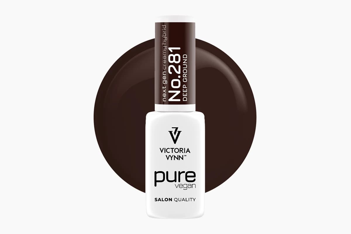 Pure Vegan Creamy Hybrid 281 Deep Ground lakier hybrydowy