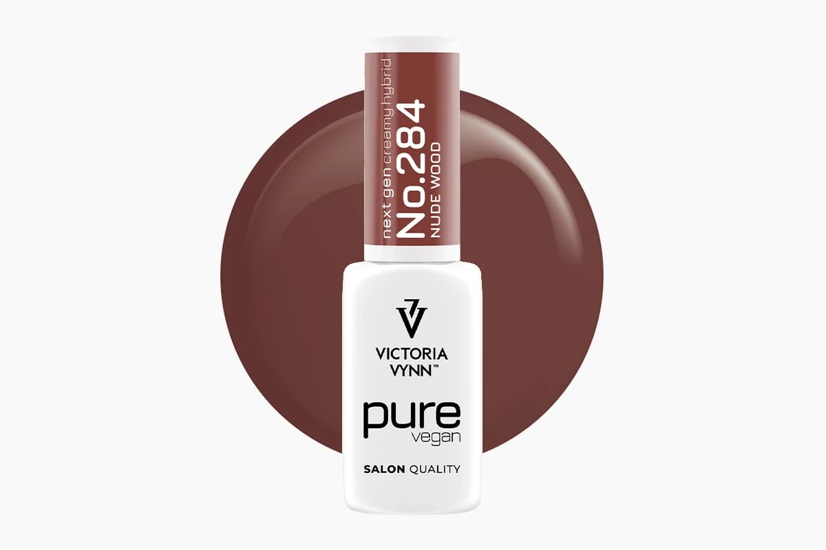 Pure Vegan Creamy Hybrid 284 Nude Wood lakier hybrydowy