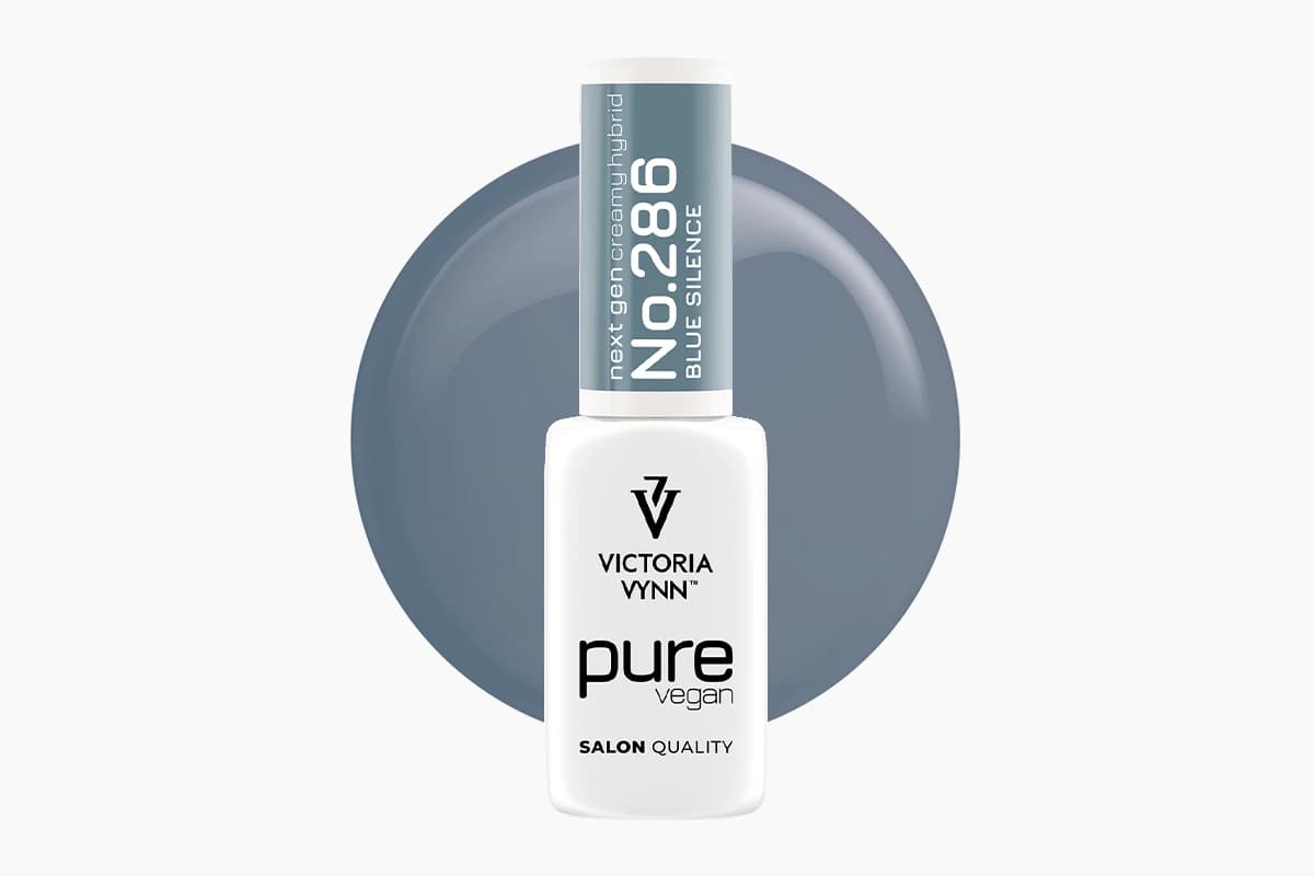 Pure Vegan Creamy Hybrid 286 Blue Silence lakier hybrydowy