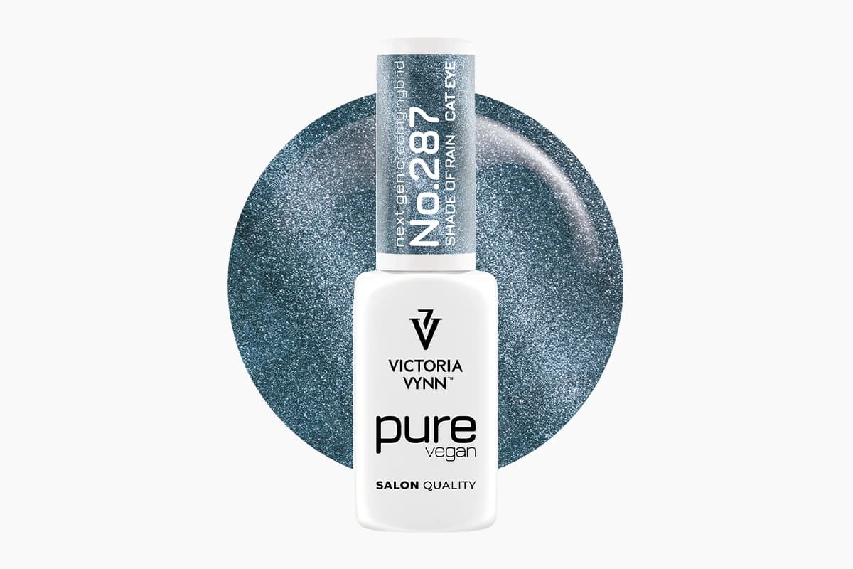 Pure Vegan Creamy Hybrid 287 Cat Eye Shade of Rain lakier hybrydowy