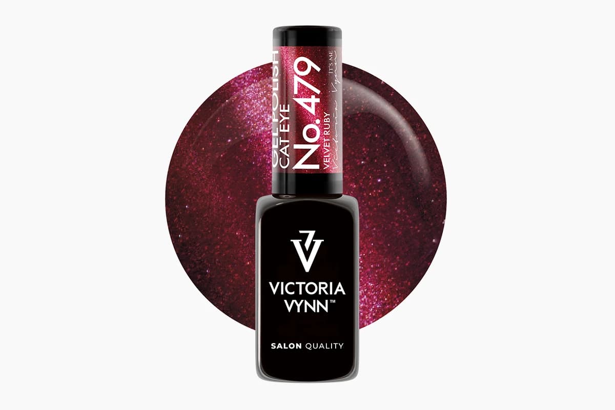 Gel Polish 479 Cat Eye Velvet Ruby lakier hybrydowy