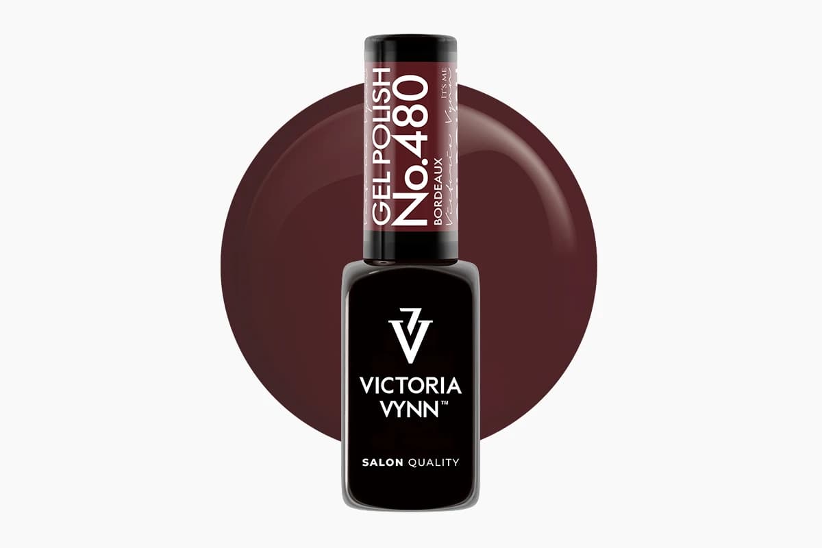 Gel Polish 480 Bordeaux lakier hybrydowy