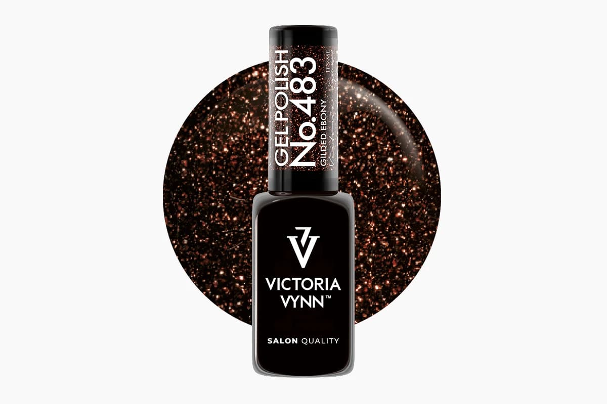 Gel Polish 483 Gilded Ebony lakier hybrydowy