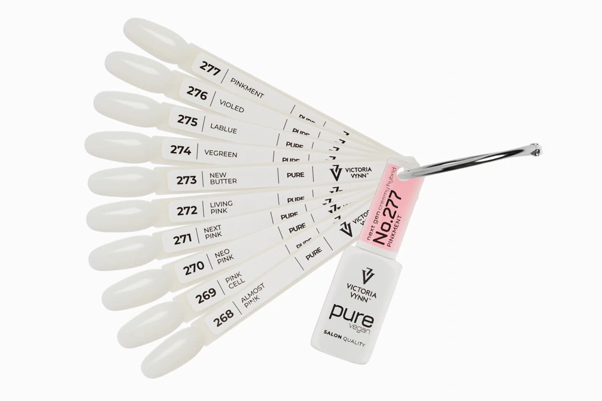 Color Chart Pure Vegan Inside Color Pink + Pastel 268–277 wzornik niewymalowany