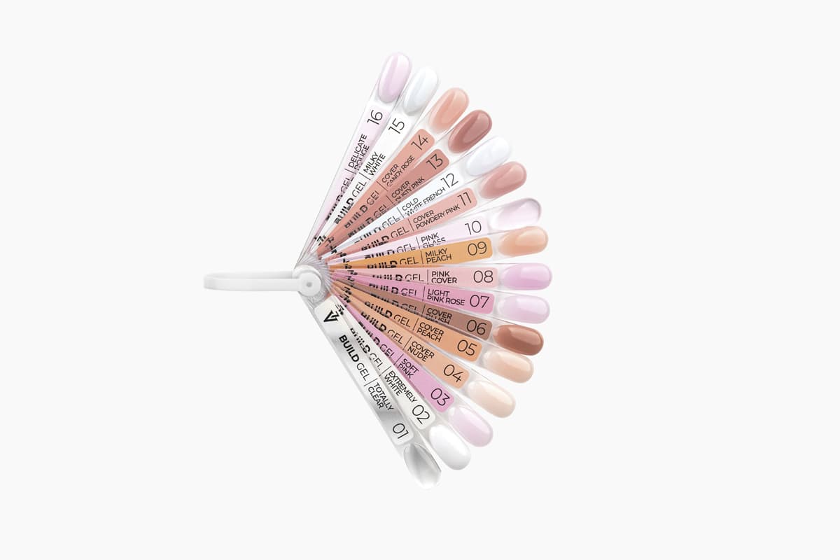 Color Chart Build Gel wzornik kolorów