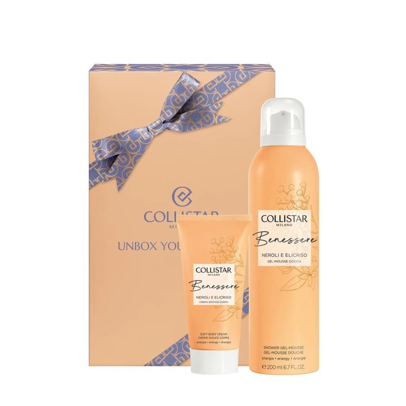 Unbox Your Wellness zestaw żel-mus pod prysznic + puszysty krem do ciała