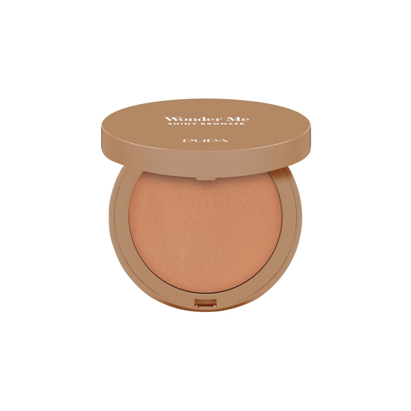 PUPA Wonder Me Shiny Bronzer, wypiekany bronzer rozświetlający, 002 Medium Warm
