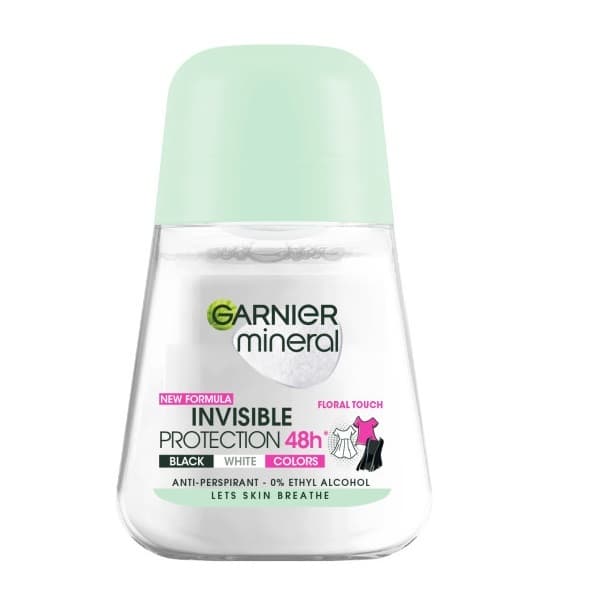 Women Mineral Invisible Protection Floral Touch 48H Antyperspirant kulka roll-on
