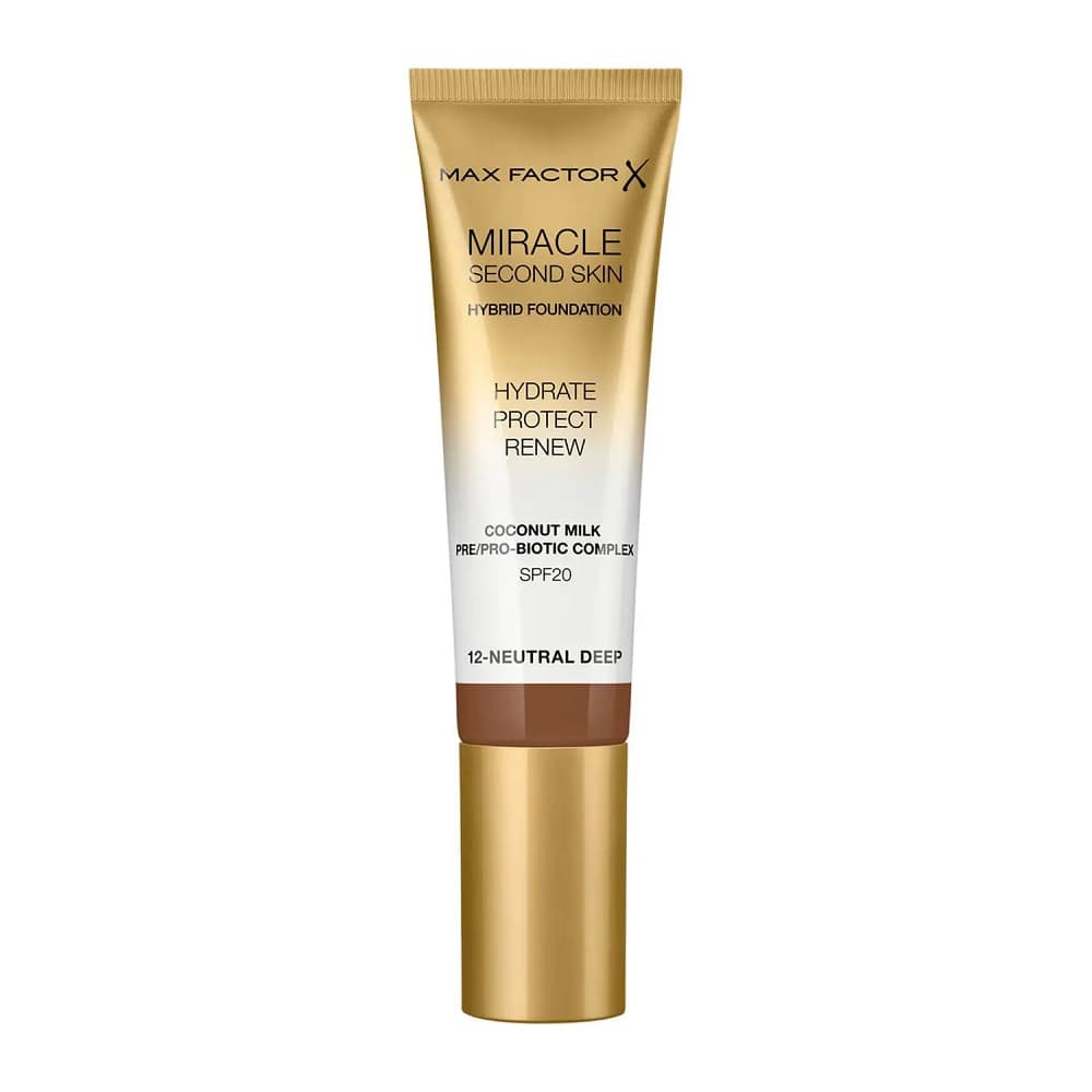 Miracle Second Skin Hybrid Foundation podkład nawilżający z filtrem 12 Neutral Deep