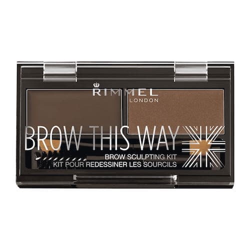 Brow This Way Zestaw Cień + Pomada Do Brwi z Pędzelkiem Dark Brown