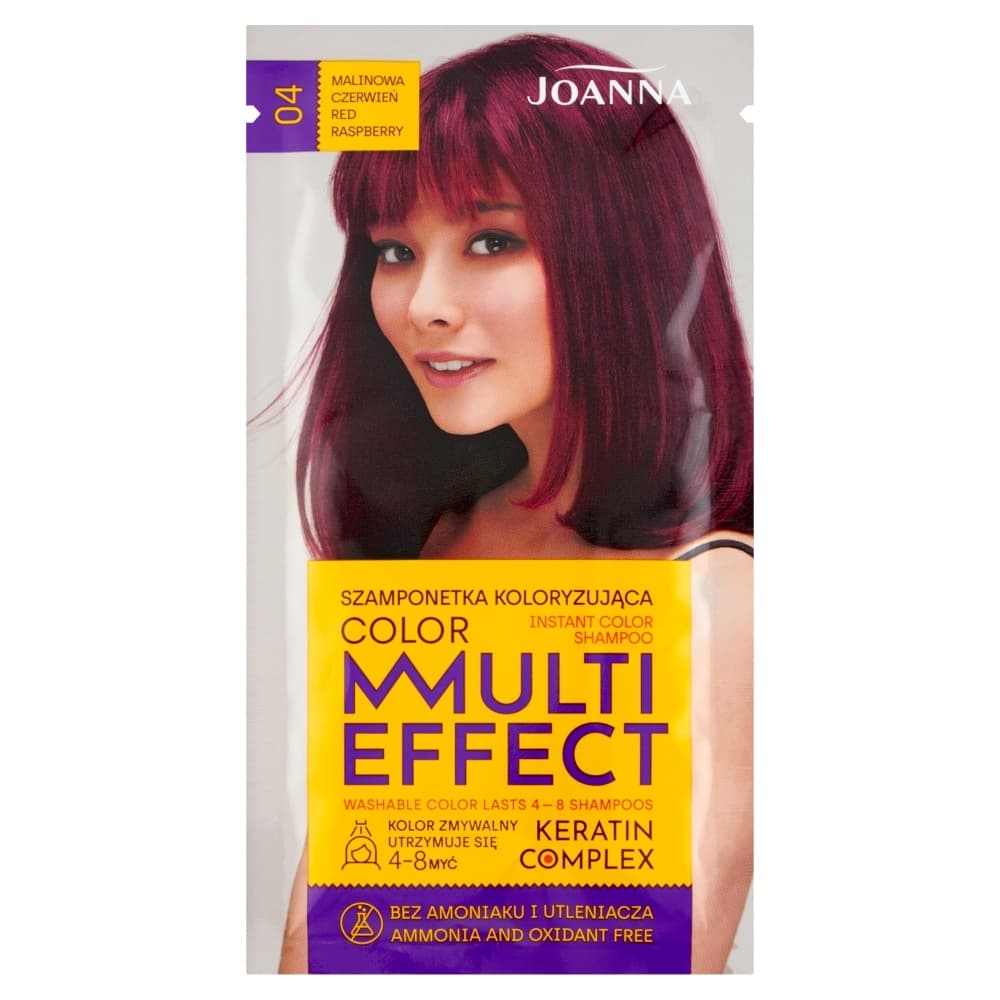 Multi Effect, szamponetka koloryzująca 04 Malinowa Czerwień