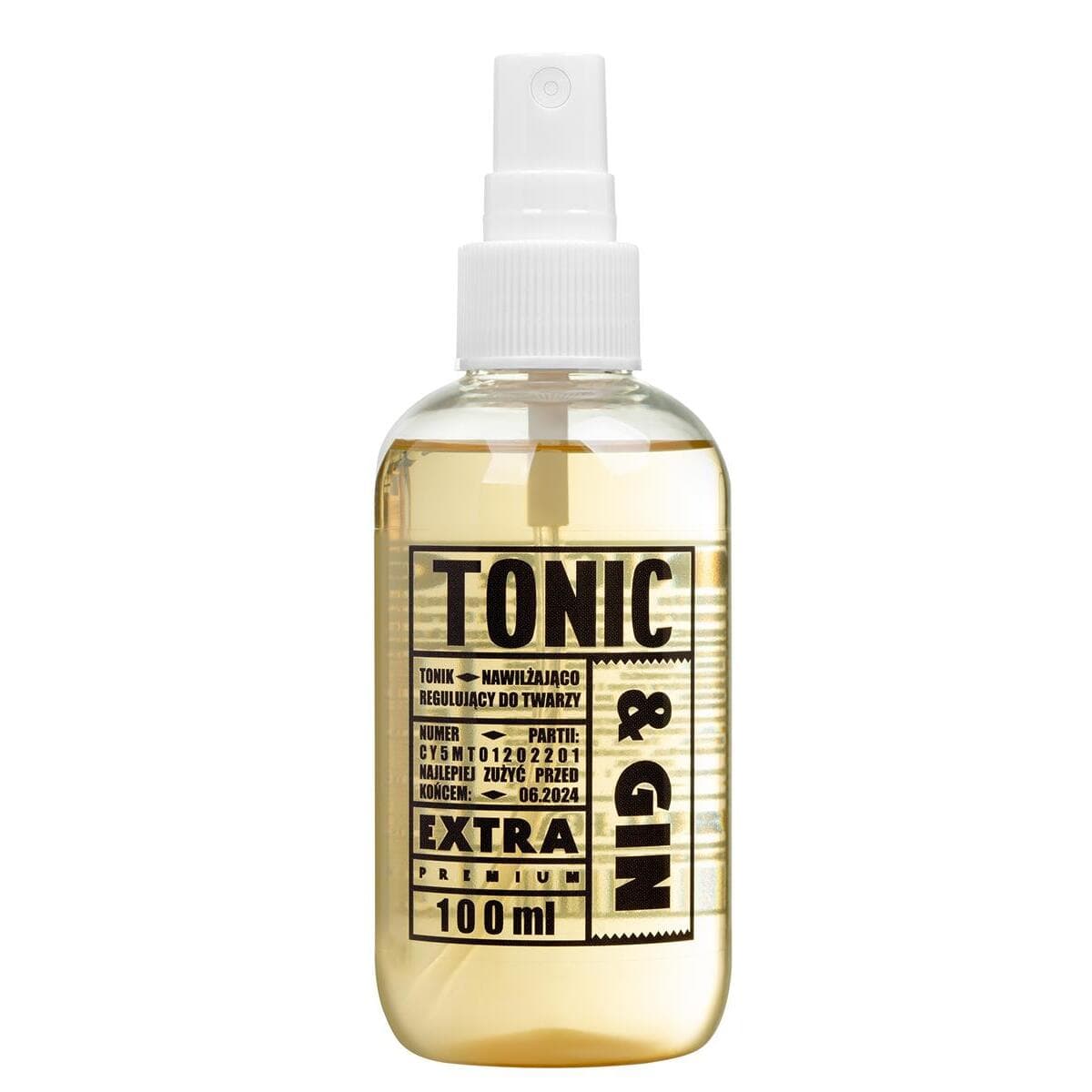 nawilżająco-regulujący tonik do twarzy Tonik&Gin