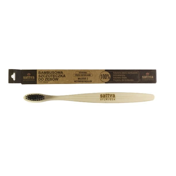 Sattva Bamboo Brush szczoteczka do zębów z włosia bambusowego