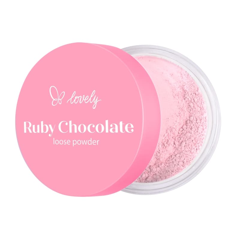 Ruby Chocolate Loose Powder różowy sypki puder do twarzy