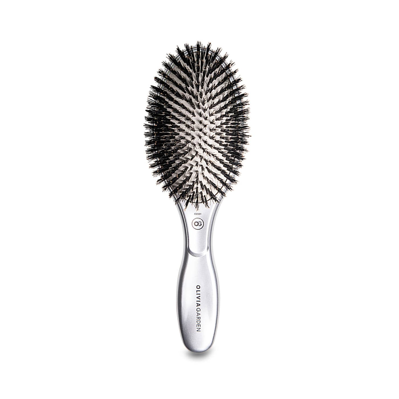 Expert Care Oval - Ceramiczna szczotka z włosiem dzika - Silver