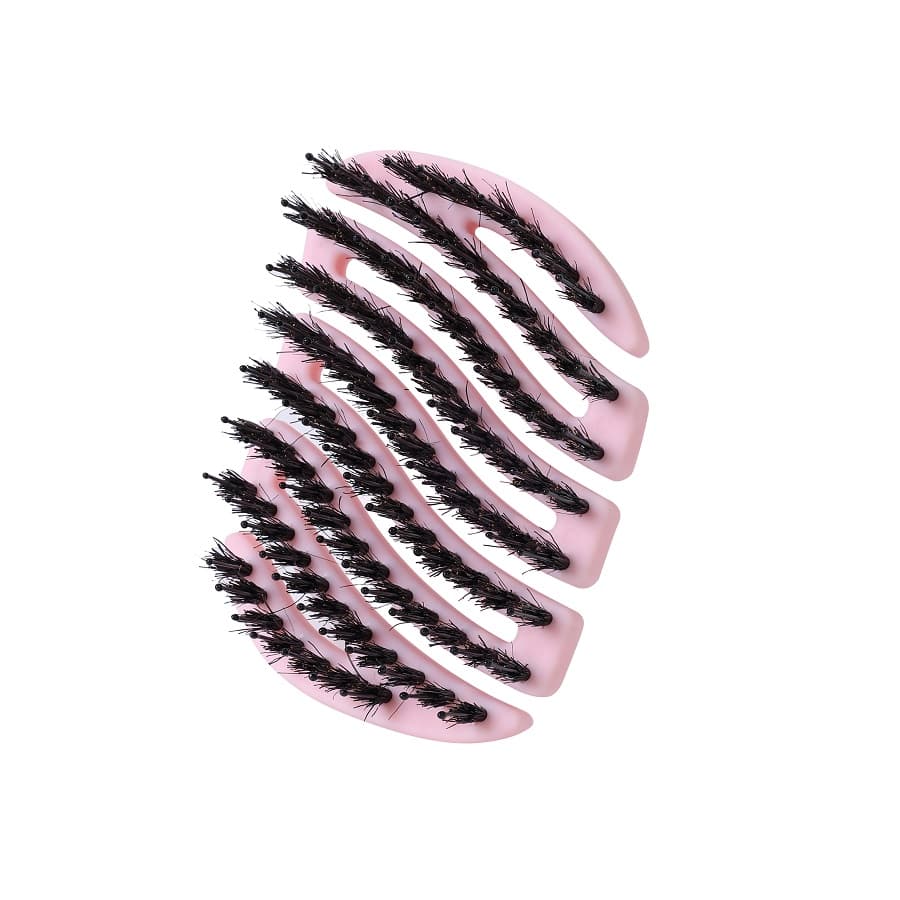 Mila Pocket Hair Brush Mini szczotka do rozczesywania włosów z włosiem z dzika PNK1101 - Różowa