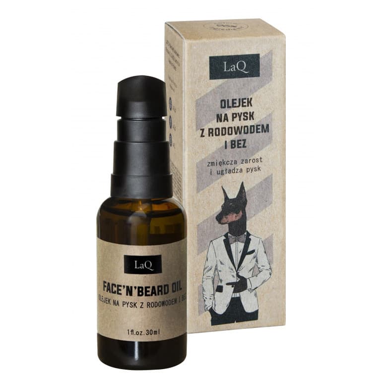FACE 'N' BEARD OIL - Olejek po goleniu i do brody - Doberman -