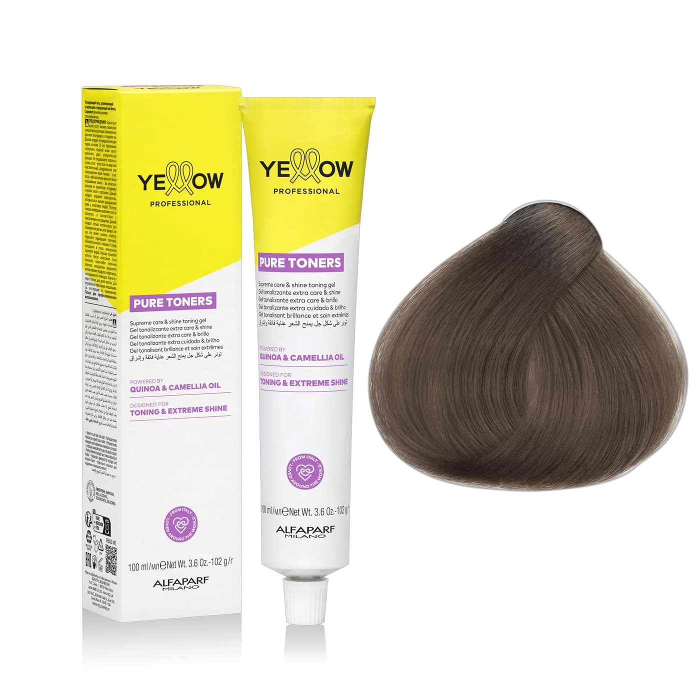 Pure Toners, toner odżywczy do włosów bez amoniaku, dusty grey .17