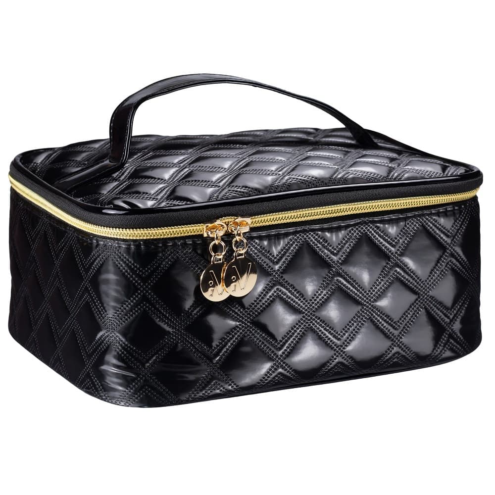 Vion Gold & Black kuferek kosmetyczny duży czarny