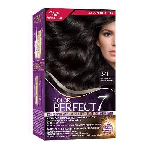 Color Perfect 7, farba do włosów, 3/1 popielaty ciemny brąz