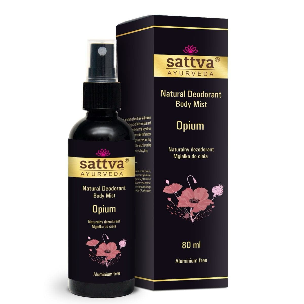 Sattva Natural Deodorant Body Mist naturalny dezodorant w formie mgiełki do ciała Opium (W)